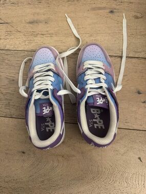 Bape Pastel Gradient BAPE STA Sneakers - Pink, Purple, Blue
